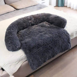 WarmNest | Dog and Cat Fluffy Couch Cover Anti-Slip Machine Washable