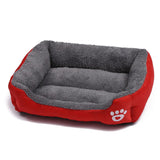 Tidepaw | Dog Bed Plush Cushion with Raised Bolsters Non-Slip, 10 Colors