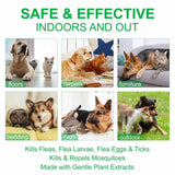 Pawkmar | Natural Flea and Tick Spray for Pets and Home, 600+ Sprays