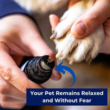 Brindlo | Dog and Cat Silent Grooming Tool with Ergonomic Grip
