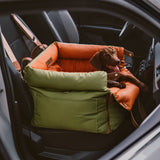 Nestlow | Dog Car Seat Booster Bed Faux Leather Waterproof, 3 Size Options