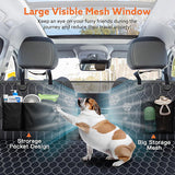 Pawbrook | Dog Rear Car Seat Extender and Travel Hammock with Storage