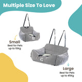 Pawlina | Dog Car Seat Breathable Machine Washable Adjustable Fit