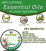 Waggie | Natural Cat Flea Collar Essential Oil Adjustable Waterproof