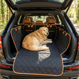Pawbrook | Dog Rear Car Seat Extender and Travel Hammock with Storage