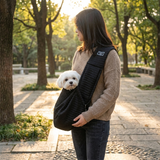 Dumpling | Dog Sling Carrier Bag Quilted Fabric Adjustable for Small Dogs