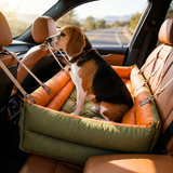 Nestlow | Dog Car Seat Booster Bed Faux Leather Waterproof, 3 Size Options
