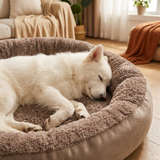 Pebblepaw | Dog Bed Faux Fur Orthopedic Memory Foam with Bolsters, Large-XXL