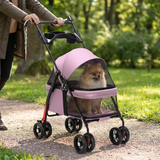 Barklow | Dog and Cat Stroller Lightweight Foldable with Safety Harness