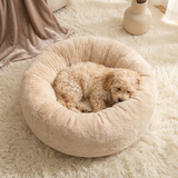 Crestpaw | Dog Donut Bed Faux Fur Removable Washable Cover Non-Slip