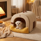 Nesthollow | Dog Bed Self-Warming Enclosed Washable for Small Dogs