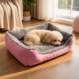 Tidepaw | Dog Bed Plush Cushion with Raised Bolsters Non-Slip, 10 Colors