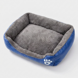 Tidepaw | Dog Bed Plush Cushion with Raised Bolsters Non-Slip, 10 Colors