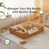 Nestven | Dog Bed Orthopedic Foam with Headrest Edition, 3 Colors