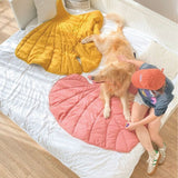 Calm Leaf Blanket | Dog and Cat Dual-Sided Soft Mat Machine Washable, 4 Colors