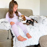 WarmNest | Dog and Cat Fluffy Couch Cover Anti-Slip Machine Washable