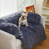 WarmNest | Dog and Cat Fluffy Couch Cover Anti-Slip Machine Washable