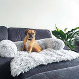 WarmNest | Dog and Cat Fluffy Couch Cover Anti-Slip Machine Washable