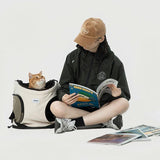 Breezepet | Cat Travel Carrier Backpack Breathable with Adjustable Opening