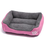 Tidepaw | Dog Bed Plush Cushion with Raised Bolsters Non-Slip, 10 Colors