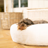 Crestpaw | Dog Donut Bed Faux Fur Removable Washable Cover Non-Slip