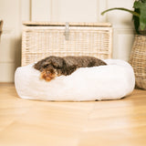 Crestpaw | Dog Donut Bed Faux Fur Removable Washable Cover Non-Slip