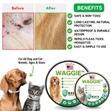 Glovepaw | Dog and Cat Flea and Tick Collar Natural Water-Resistant Adjustable
