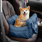 Nestbury | Dog Car Seat Bed Cotton with Adjustable Safety Harness, 8 Colors
