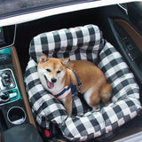 Nestbury | Dog Car Seat Bed Cotton with Adjustable Safety Harness, 8 Colors