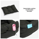 Nestbury | Dog Car Seat Bed Cotton with Adjustable Safety Harness, 8 Colors