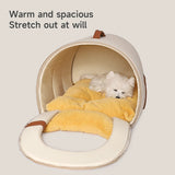Nesthollow | Dog Bed Self-Warming Enclosed Washable for Small Dogs