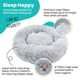 Nestcroft | Dog Bed Soft Round Machine Washable, 60cm to 100cm, 2 Colors