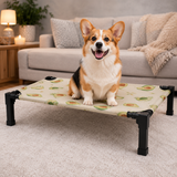 Clawven | Dog Elevated Cot Bed Breathable Mesh Chew-Proof, Multiple Colors