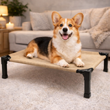 Clawven | Dog Elevated Cot Bed Breathable Mesh Chew-Proof, Multiple Colors