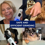 Brindlo | Dog and Cat Silent Grooming Tool with Ergonomic Grip