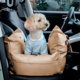 Pawlix Waterproof Dog Car Seat Bed with Safety Buckle and Removable Cover 18
