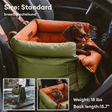 Nestlow | Dog Car Seat Booster Bed Faux Leather Waterproof, 3 Size Options