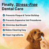 Fenrix | Dog Teeth Cleaning Wipes for Fresh Breath and Oral Care