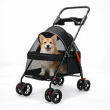 Barklow | Dog and Cat Stroller Lightweight Foldable with Safety Harness