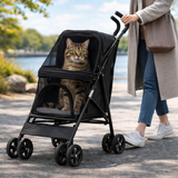 Barklow | Dog and Cat Stroller Lightweight Foldable with Safety Harness