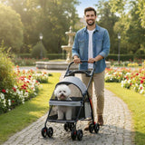Barklow | Dog and Cat Stroller Lightweight Foldable with Safety Harness
