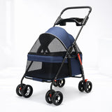 Barklow | Dog and Cat Stroller Lightweight Foldable with Safety Harness