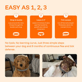 Pawcrest | Dog Pest Control Collar Adjustable Fit for All Breeds
