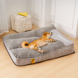 Velpaw | Dog Bed Orthopedic Memory Foam with Raised Headrest, XL to 3XL