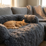 WarmNest | Dog and Cat Fluffy Couch Cover Anti-Slip Machine Washable