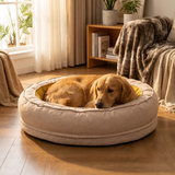 Fernpaw | Dog Donut Bed Orthopedic with Waterproof Removable Cover, 4 Sizes