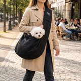 Dumpling | Dog Sling Carrier Bag Quilted Fabric Adjustable for Small Dogs