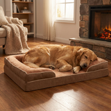 Pawston | Dog Orthopedic Bed with Bolsters Memory Foam Waterproof, 4 Sizes