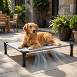 Clawven | Dog Elevated Cot Bed Breathable Mesh Chew-Proof, Multiple Colors