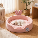 SnugNest | Small Dog and Cat Bed Bunny-Ear Style Machine Washable